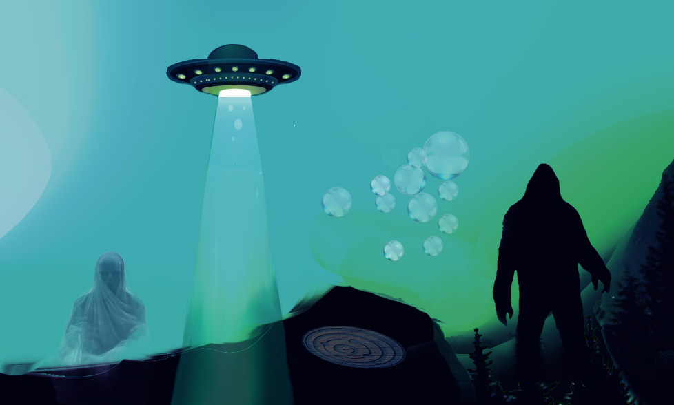 Bigfoot UFOs Orbs Crop Circles